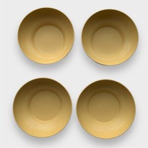 Vintage Harvest Gold Yellow Tupperware Stackable
Salad Cereal Bowls Set of 4